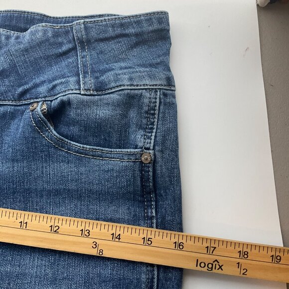 Kancan 5-26 High-Waisted Light Distressed Flare Jeans Denim Frayed Hem Tall - Picture 6 of 11